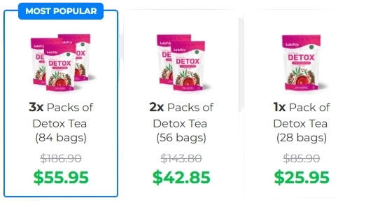 Lulutox Detox Tea Price
