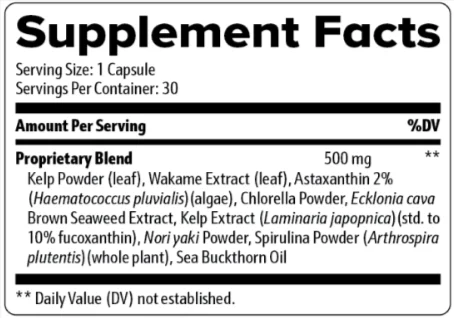 OptiPlax Supplement Facts