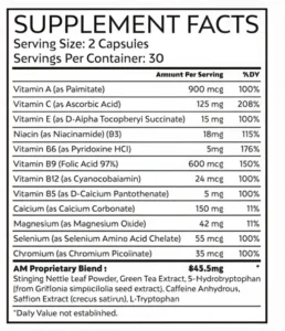 SeroBurn-Supplement-Facts